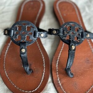 Tory Burch Black and Brown Sandals